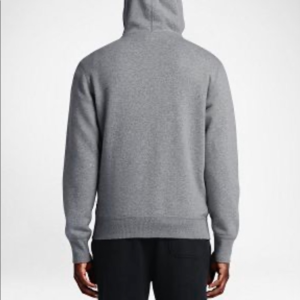 Converse Men’s All Star Patch Full Zip Hoodie Grey - Picture 4 of 8